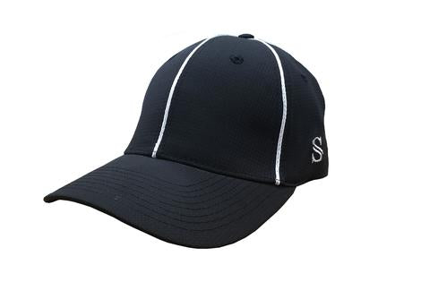 Call Fit NEW* Hat Outfitters White Performance – Piping Black with Officiating Flex HT110-Smitty - Correct