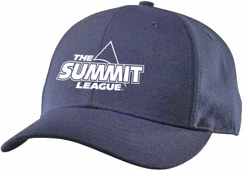 R530SL-BA - Richardson - UMP Surge 530 - Black (baseball) 4 Stitch FITTED Hat with Summit League Embroidered Logo (Copy)